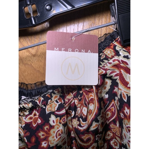 Vintage Merona Silk Paisley Floral Print Business Casual Pencil Skirt Sz 2 NWT - Picture 8 of 8